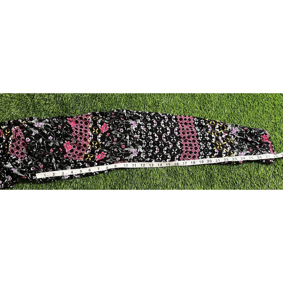 Josie Natori Pattern Lounge Pajama Pants Womens Large Pink Black - Picture 6 of 6